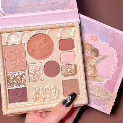 10 Colors Eyeshadow Palette with pigmented shades
