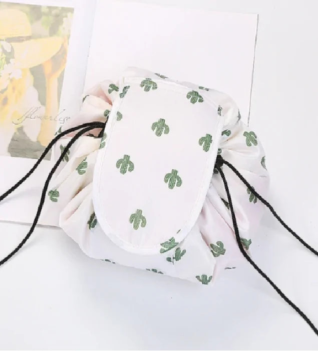 Lazy Makeup Bag with drawstring design