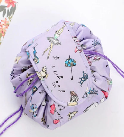 Lazy Makeup Bag with drawstring design