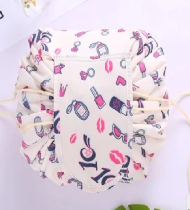 Lazy Makeup Bag with drawstring design