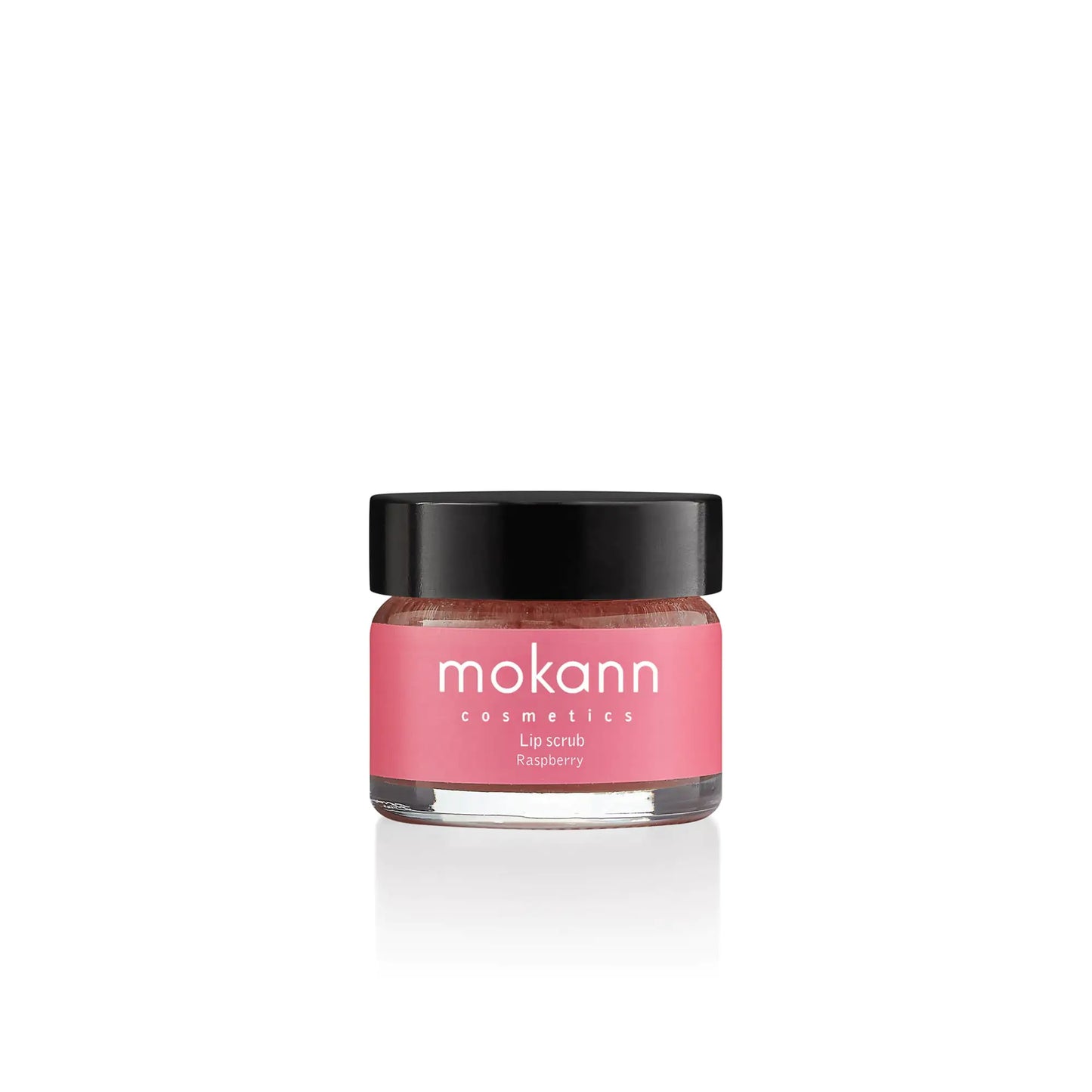 Raspberry Lip Scrub in a jar, exfoliating lip care
