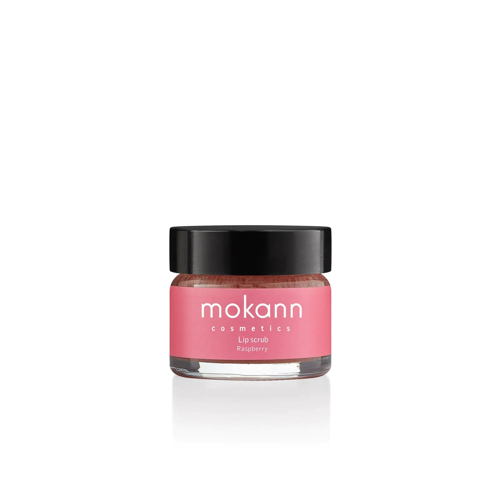 Raspberry Lip Scrub in a jar, exfoliating lip care