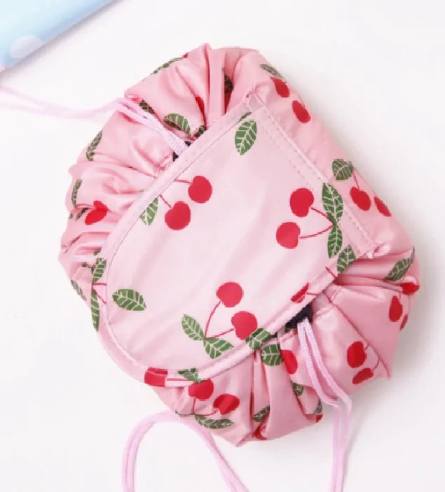 Lazy Makeup Bag with drawstring design