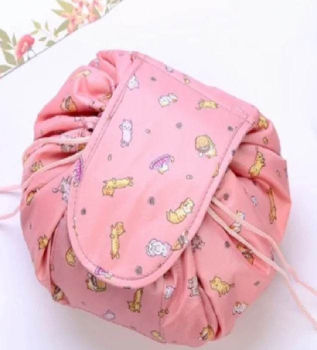 Lazy Makeup Bag with drawstring design