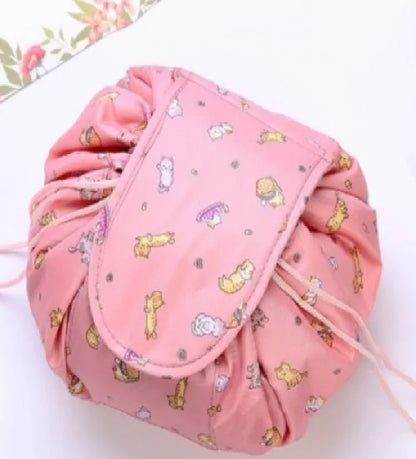 Lazy Makeup Bag with drawstring design