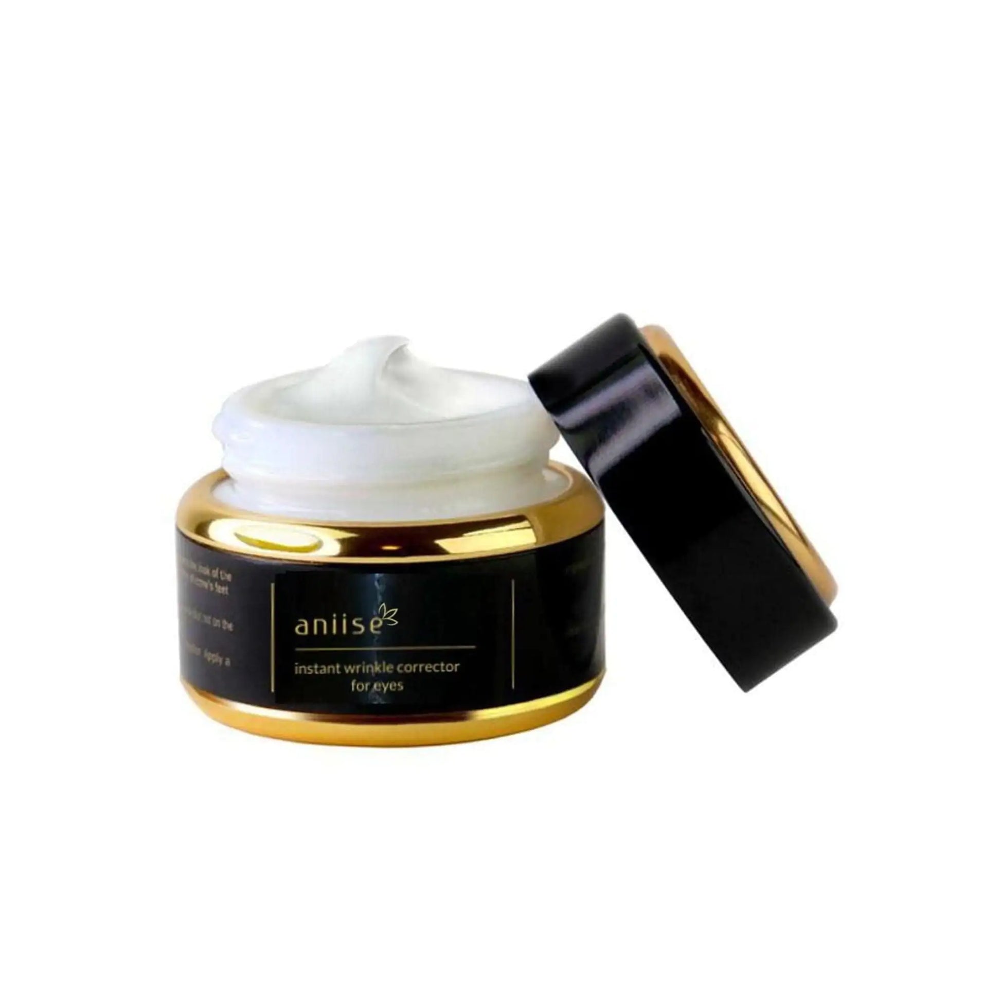 Close-up of Instant Wrinkle Corrector Serum for Eyes in bottle