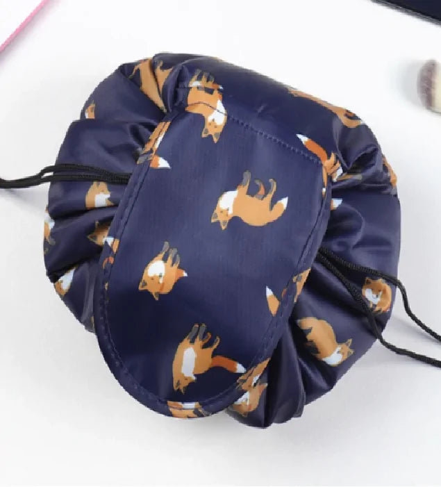 Lazy Makeup Bag with drawstring design